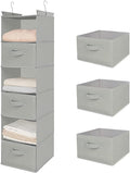 MAX Houser 6 Tier Shelf Hanging Closet Organizer, Closet Hanging Shelf by MAXHouser