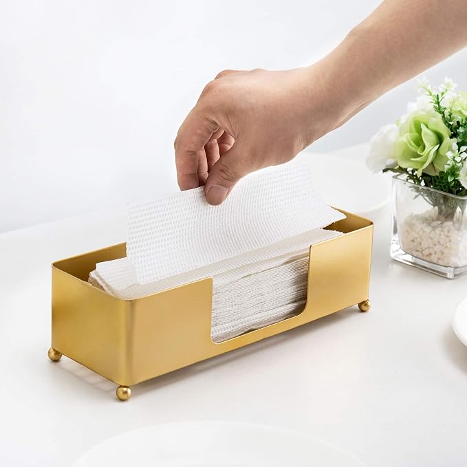 MyGift Gold Paper Towel Holder, Toilet Paper Towel Dispenser - Image 4