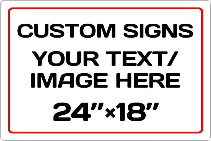Personalized signs, Aluminum Weatherproof Metal Sign, Optional reflective by Repaly