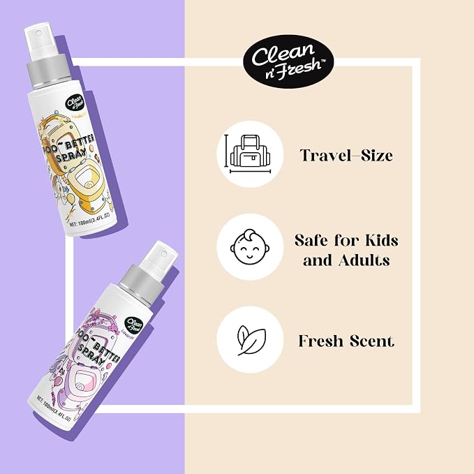 Clean-n-Fresh Toilet Spray 6.8 Fl.Oz, Vanilla Scent, Natural Plant Essential - Image 5