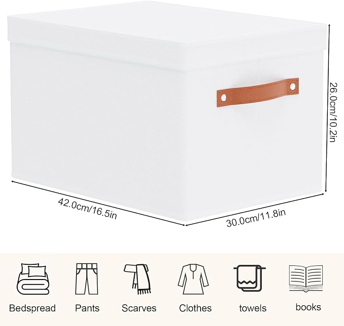 Fabric Storage Bins, Clothes Boxes - Image 4