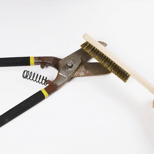 MAXMAN Brass Brush 3Pcs, Soft Brass 8 Rows 20 Bristles Wire Brush - Image 6