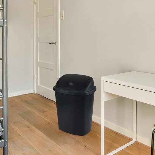 10 Gallon Plastic Swing Top Trash Cans - Image 6