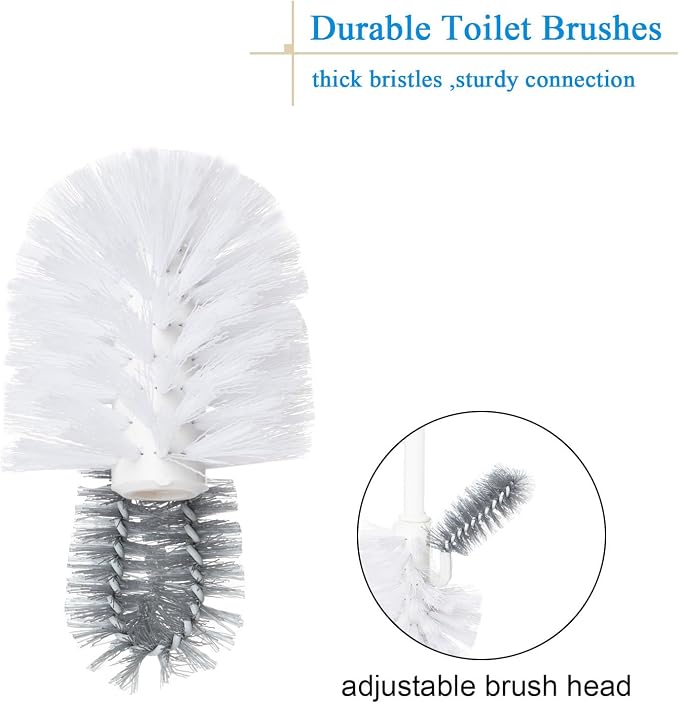 2 Pack Toilet Bowl Brush Without Holder - Image 5