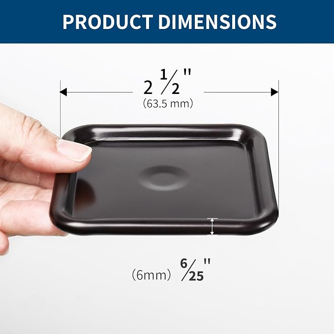 Ezprotekt 2 1/2" Square Non Slip Furniture Pads - Image 2