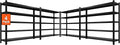 60"W Garage Shelving Heavy Duty Metal Shelving 3000LBS Storage Shelves by Howzone
