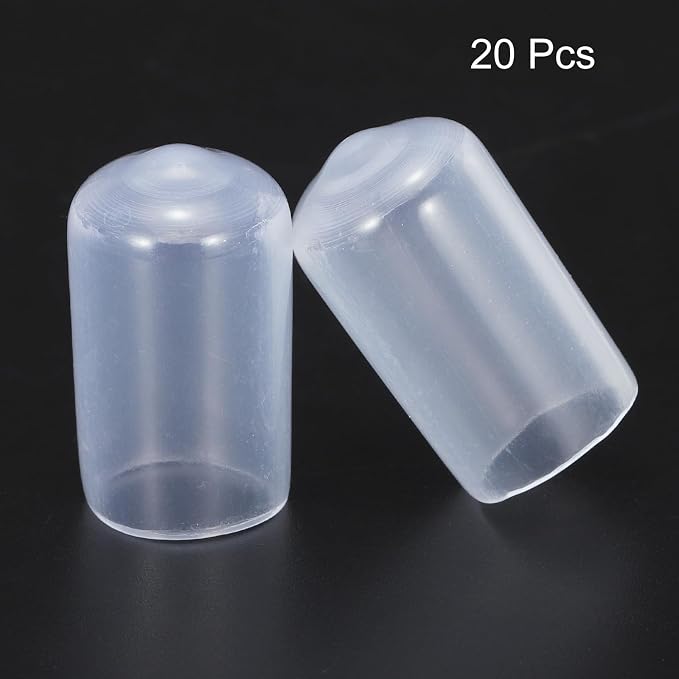 uxcell 20pcs Rubber End Caps 12mm ID Vinyl PVC Round Tube Bolt Cap Cover Screw - Image 2