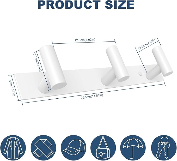 VAEHOLD Hat and Coat Wall Mount Rack - Image 7