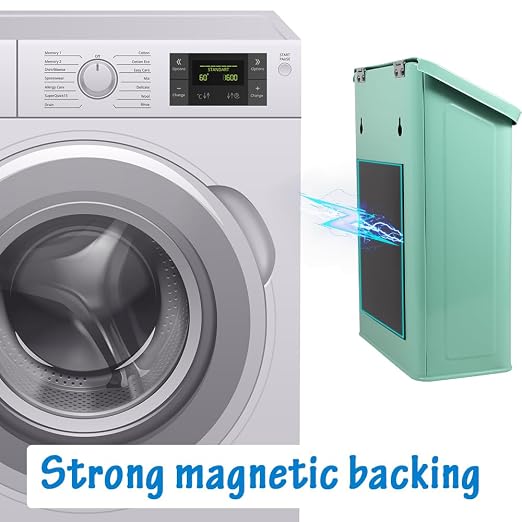 Picowe Magnetic Laundry Storage, Large Metal Lint Holder Bin - Image 7