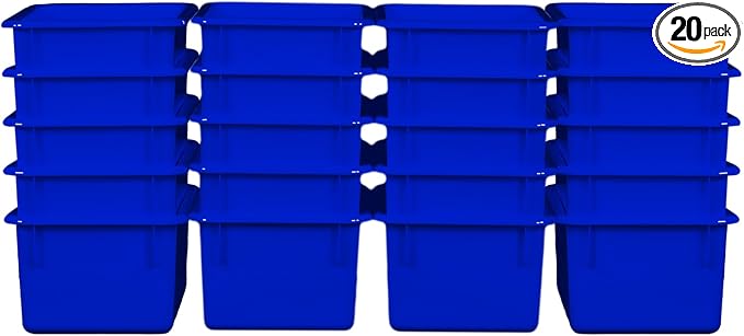 Wood Designs Cubby Storage Bin, Heavy Duty Plastic Containers by Unknown