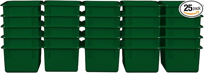 Wood Designs Cubby Storage Bin, Heavy Duty Plastic Containers by Unknown