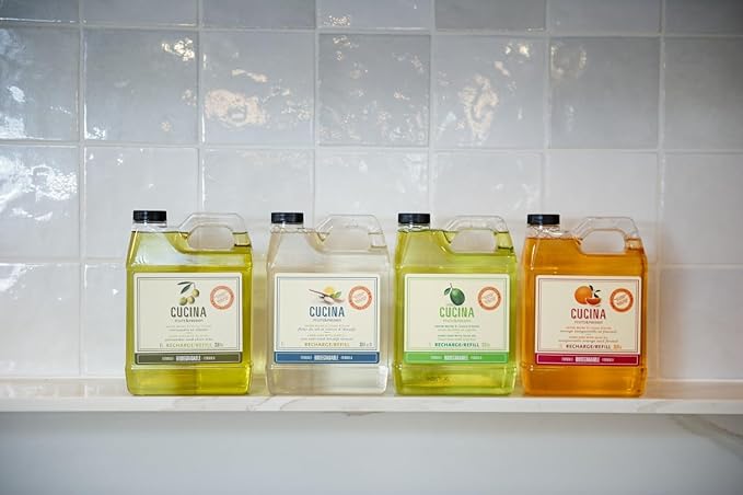 Cucina Fruits & Passion Hand Soap Refill – 1 Liter Lime Zest and Cypress – - Image 3