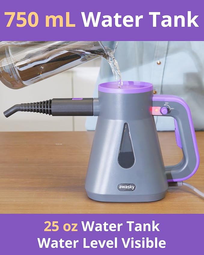 Steam Cleaner: 10s Fast Heating-Lockable Steam Trigger-Large Tank-Refill - Image 5