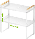 DOLALIKE Expandable kitchen Countertop Organizer, Stackable Cabinet Shelf by DOLALIKE