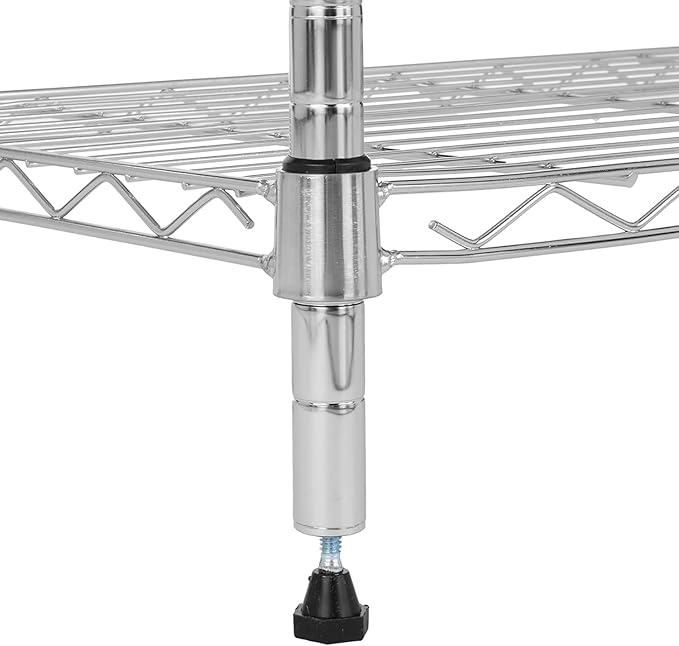 Amazon Basics 3-Shelf Adjustable Heavy Duty Steel Wire Rack Storage Shelving - Image 3