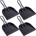 Mumufy 4 Pack 12 inch Heavy Duty Metal Dustpan Large Wide Dust Pans by Mumufy