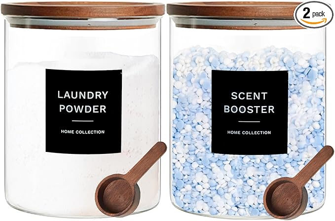Glass Laundry Storage Containers by KSOKIMER