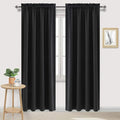 DWCN Black Blackout Curtains for Bedroom, 60 x 84 inches Long by DWCN