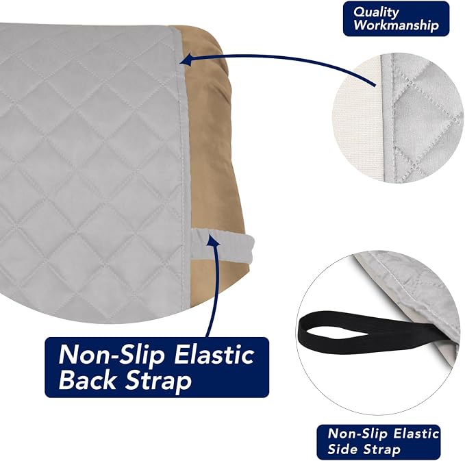 PureFit Reversible Quilted Sofa Cover, Water Resistant Slipcover Furniture - Image 3