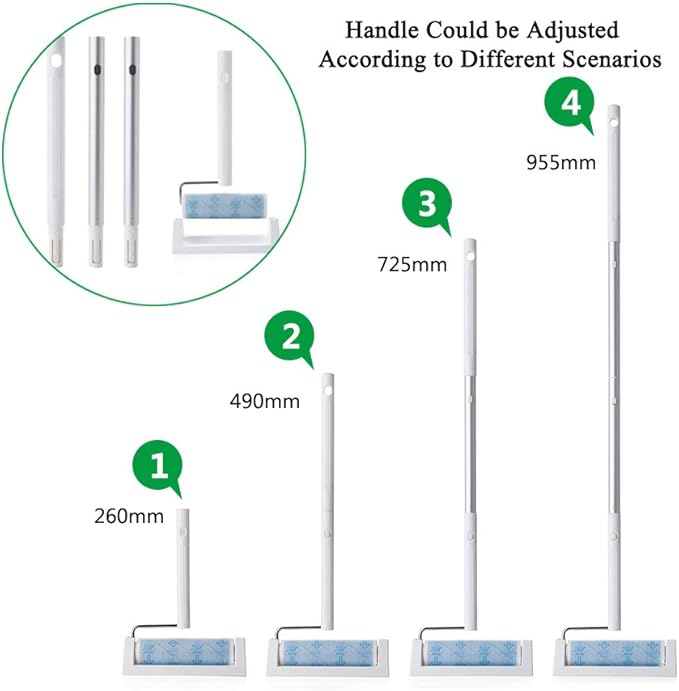 UNIKON 802 Lint Roller Sticky Roller Pet Hair Roller, Long Handle Sticky Mop - Image 3