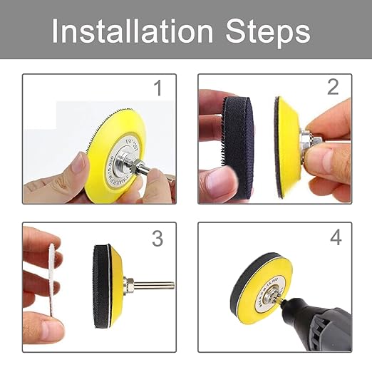 3 Inch Sanding Disc Car Headlight Restoration Kit - Image 3