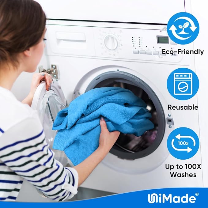 Shop Towel Rag, 200 Pack Reusable Rags Bulk Microfiber Cleaning Cloth Lint Free - Image 6