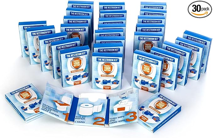 The Restroom Kit Great for Travel Portable Disposable Oversized Toilet Seat by THERESTROOMKIT