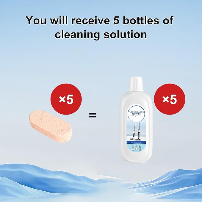 5 Bottles Compatible with Tineco Cleaning Solution Pet 500ml Per Bottle Orange - Image 3