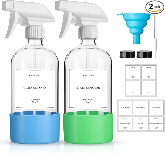 2 Pack Glass Spray Bottles by GIVAMEIHF