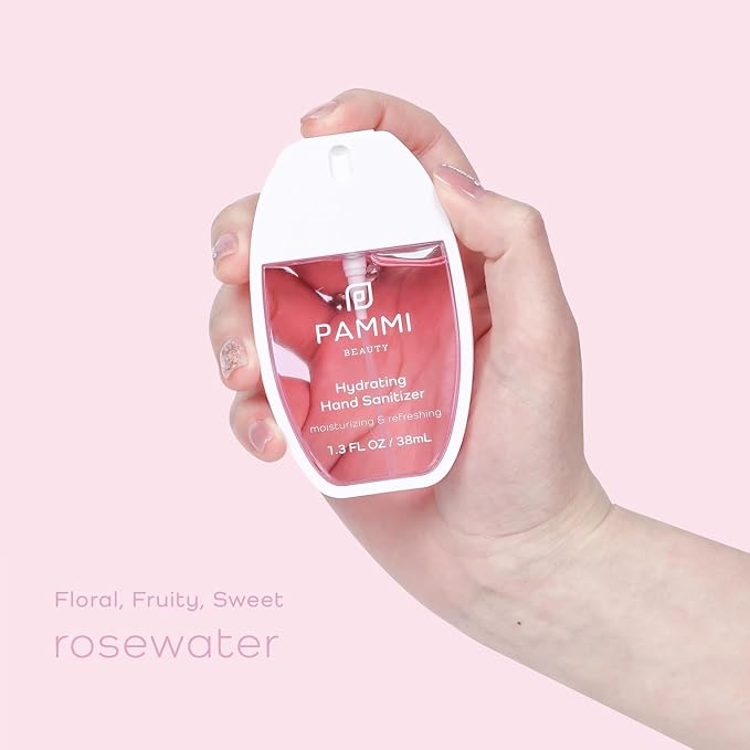 PAMMI Power Mist Hydrating Hand Sanitizer Spray, Portable Travel Size Pocket - Image 3