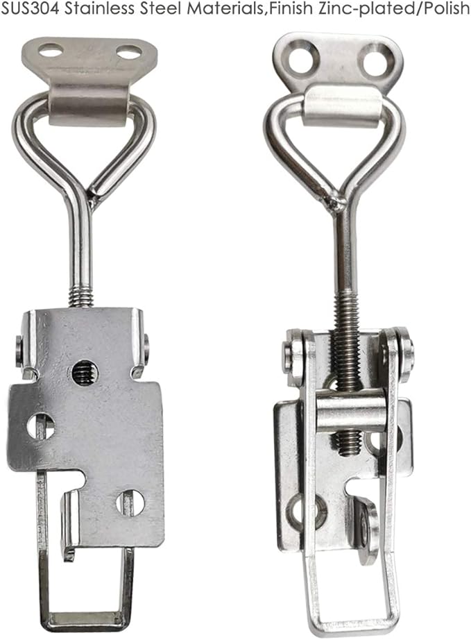 Adjustable Latch Buckle Cabinet Boxes Lever Handle Toggle Catch Latch Lock - Image 4