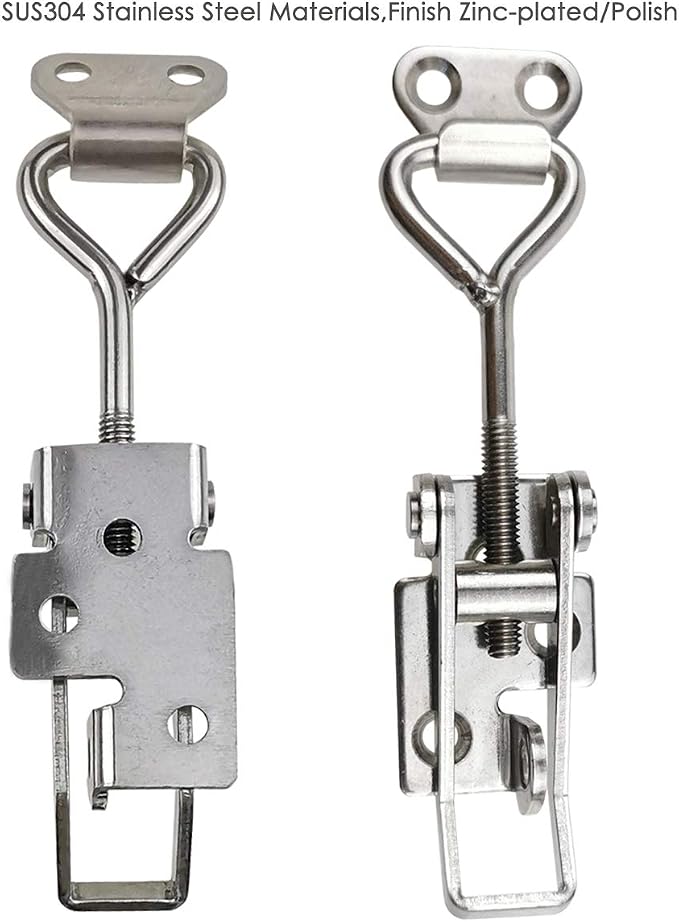 Adjustable Latch Buckle Cabinet Boxes Lever Handle Toggle Catch Latch Lock - Image 2