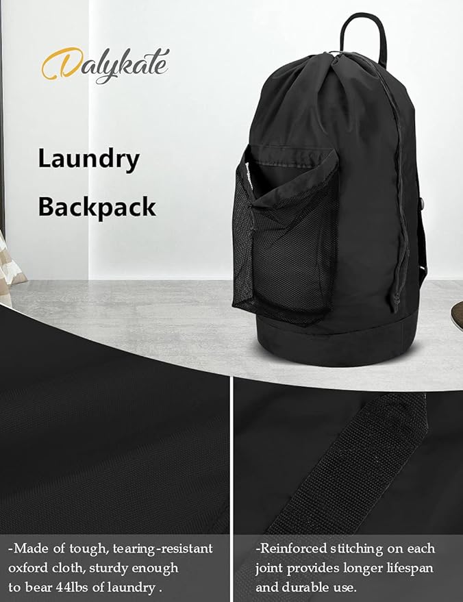 Dalykate Backpack Laundry Bag, Laundry Backpack - Image 5