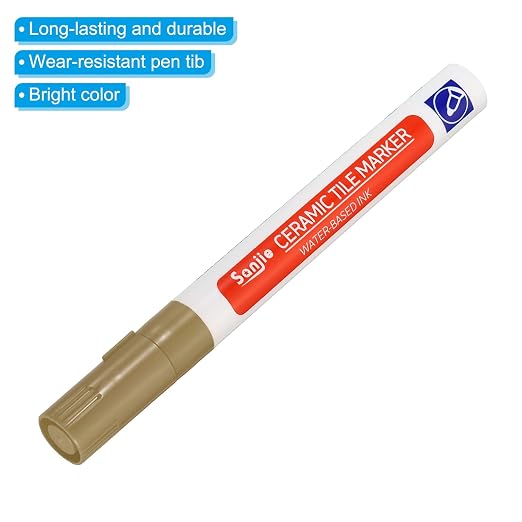 PATIKIL Grout Pen, 4 Pack Khaki Tile Marker Waterproof Grout Sealer Pen Tile - Image 4