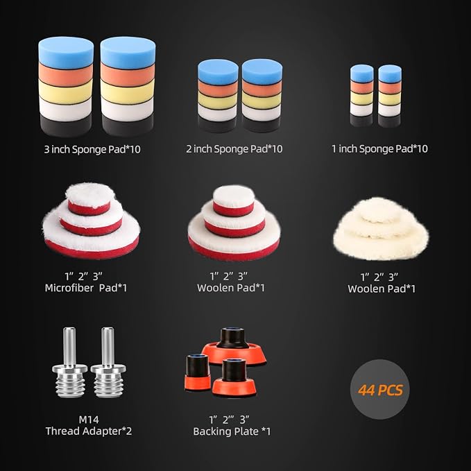Car Foam Drill Polishing Pad Kit - Image 7