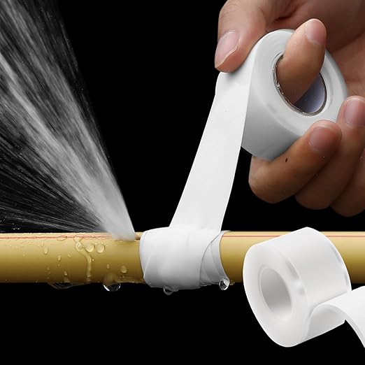 Self Fusing Silicone Tape 2 Rolls 1 in x 10' White Waterproof Rescue Tape - Image 7