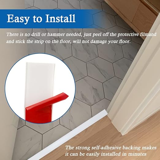 Floor Transition Strip Self Adhesive Floor Cover Strips Laminate 1.57" Wide - Image 3
