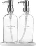MaisoNovo Soap Dispenser 3-Piece Set | 16.9oz Clear Bottles by MaisoNovo-TheArtofSustainableLiving