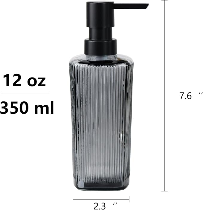 12 oz Glass Soap Dispenser - Image 4