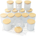 CONNOO 15 Pack 7 OZ Frosted Empty Candle Jars by CONNOO
