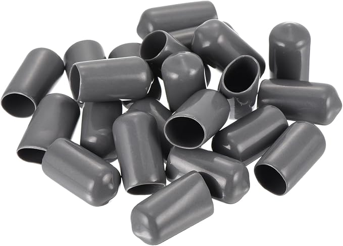 uxcell 20pcs Rubber End Caps 10mm ID Vinyl PVC Round Tube Bolt Cap Cover Screw - Image 4