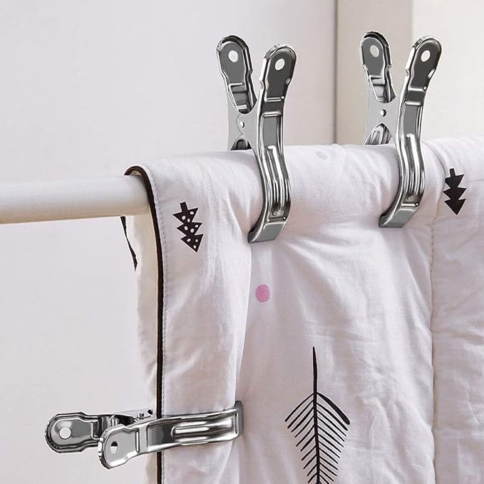 Outdoor Heavy Duty clothespins 10 Pack Large Stainless Steel Quilt Clips - Image 5