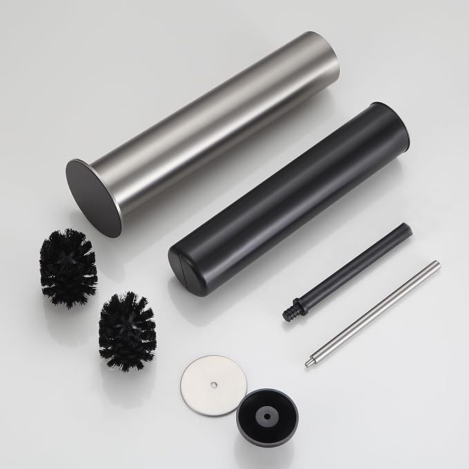 BGL Toilet Brush and Holder Set, Heavy Duty 304 Stainless Steel, Round Base and - Image 7