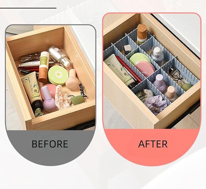 4 inches Adjustable Drawer Divider Kit – 4 Pack – DIY Expandable Organizer - Image 2