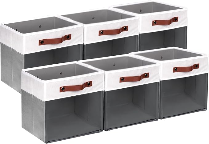 HNZIGE 11x11 Cube Storage Bins for Cube Organizer, Collapsible Decorative by HNZIGE