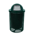 COATEDOUTDOORFURNITURE RDT-P-DGRN Heavy Duty Round Trash Receptacle by CoatedOutdoorFurniture