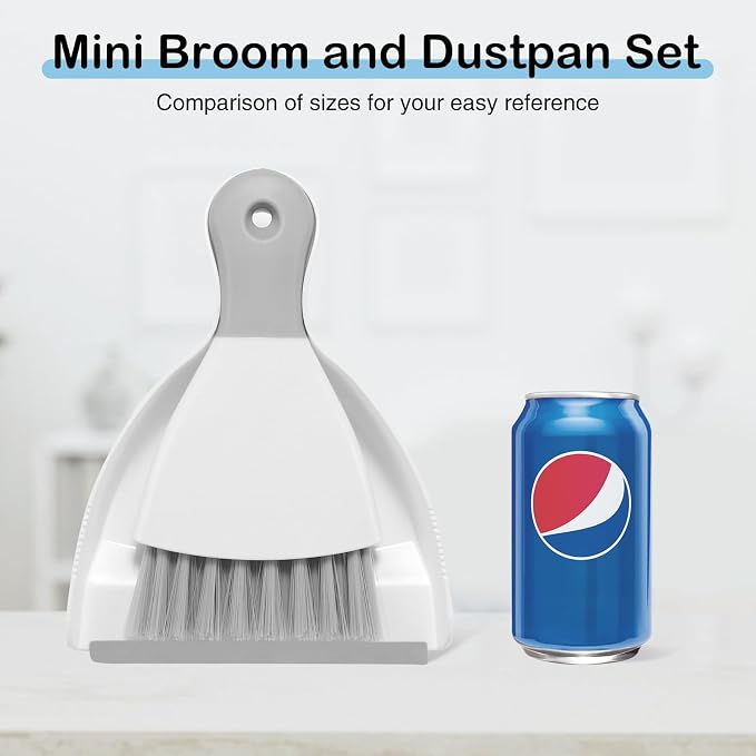 NACENA Mini Dustpan and Brush Set, Small Broom and Dustpan Set Dust Pan and - Image 7
