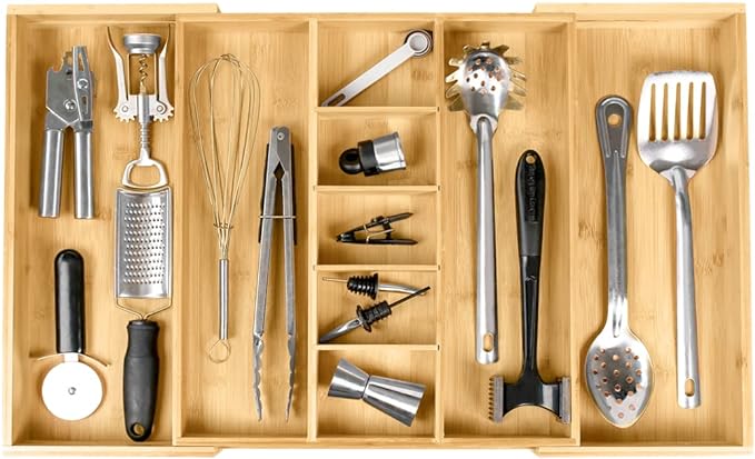 KitchenEdge Adjustable Kitchen Drawer Organizer by KitchenEdge