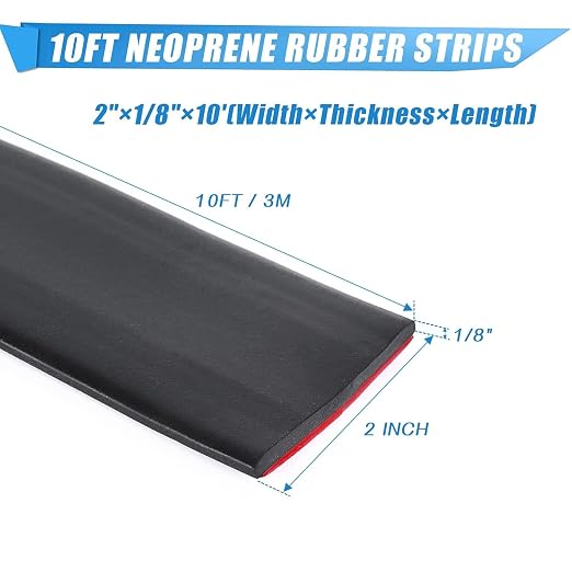 Adhesive Rubber Strips Neoprene Rubber Sheets, Rolls & Strips - Image 2