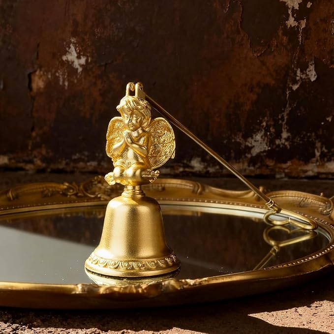 Golden Angel Candle Snuffer, Metal Candle Extinguisher - Image 3